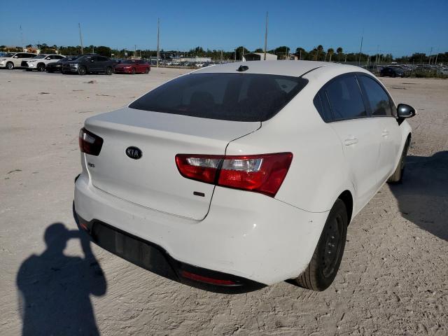 KNADM4A36F6489805 - 2015 KIA RIO LX WHITE photo 4