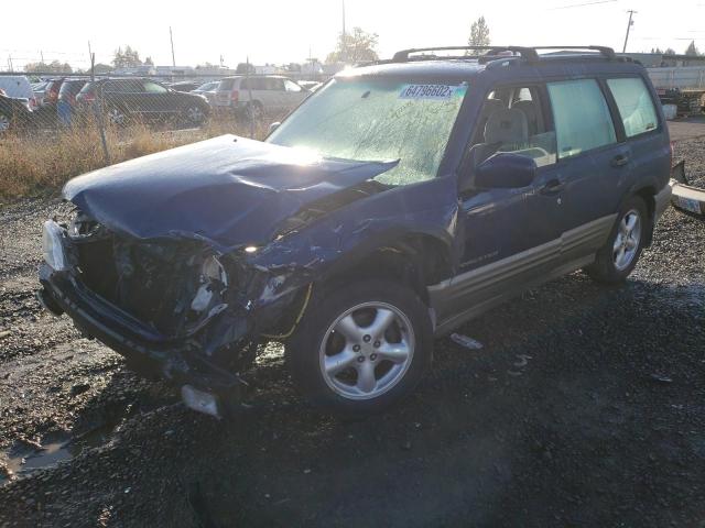 JF1SF655X2H732368 - 2002 SUBARU FORESTER S BLUE photo 2