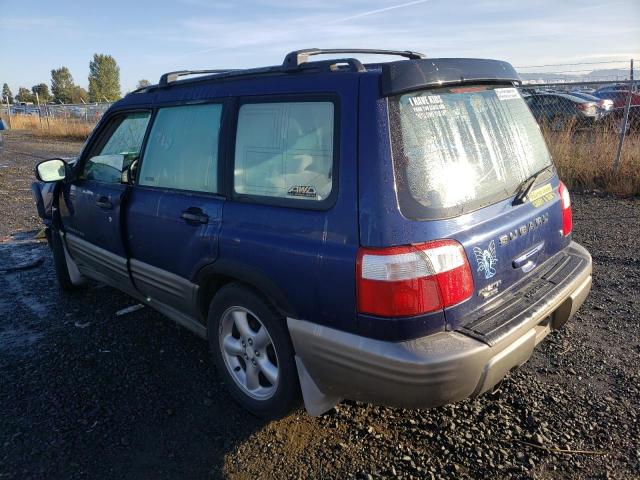 JF1SF655X2H732368 - 2002 SUBARU FORESTER S BLUE photo 3