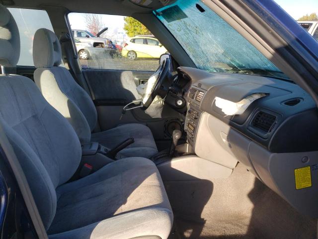 JF1SF655X2H732368 - 2002 SUBARU FORESTER S BLUE photo 5