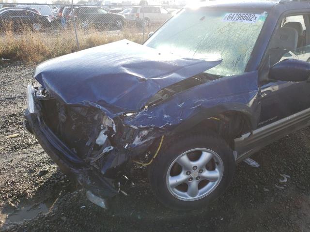 JF1SF655X2H732368 - 2002 SUBARU FORESTER S BLUE photo 9