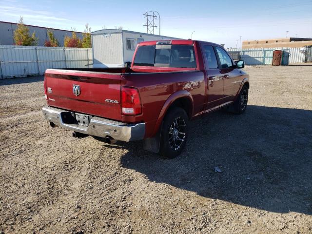 1C6RD7JT9CS340308 - 2012 DODGE RAM 1500 L MAROON photo 4