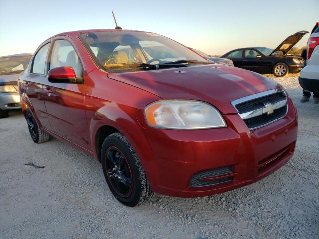 KL1TD5DE8BB176152 - 2011 CHEVROLET AVEO RED photo 1