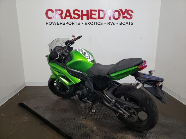 JKAEXEE18CDA00256 - 2012 KAWASAKI EX650 EC GREEN photo 3