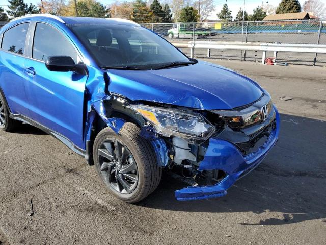 3CZRU6H19NM754993 - 2022 HONDA HR-V SPORT BLUE photo 9