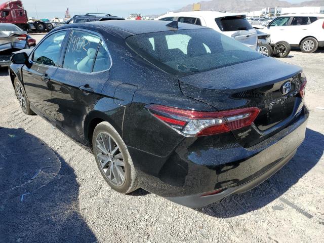 4T1F31AK8NU578687 - 2022 TOYOTA CAMRY XLE BLACK photo 3