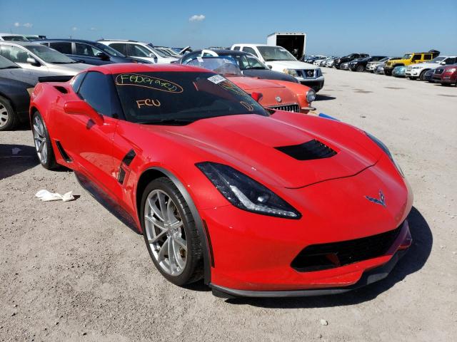 1G1YW2D71H5102113 - 2017 CHEVROLET CORVETTE G RED photo 1