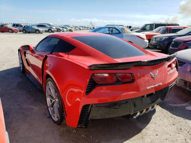 1G1YW2D71H5102113 - 2017 CHEVROLET CORVETTE G RED photo 3