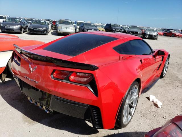 1G1YW2D71H5102113 - 2017 CHEVROLET CORVETTE G RED photo 4