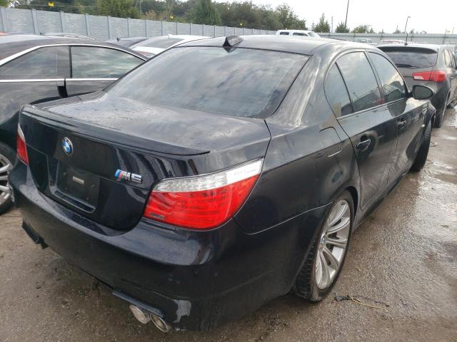 WBSNB935X8CX08156 - 2008 BMW M5 BLACK photo 4