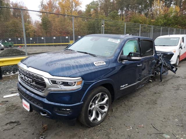 1C6SRFHT4MN533632 - 2021 RAM 1500 LIMIT BLUE photo 2