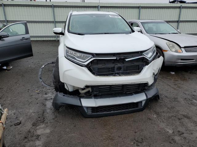 2HKRW2H98KH616829 - 2019 HONDA CR-V TOURI WHITE photo 9