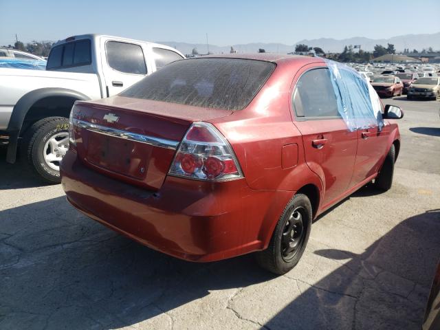 KL1TD5DE6AB090742 - 2010 CHEVROLET AVEO LS 红色 照片 4