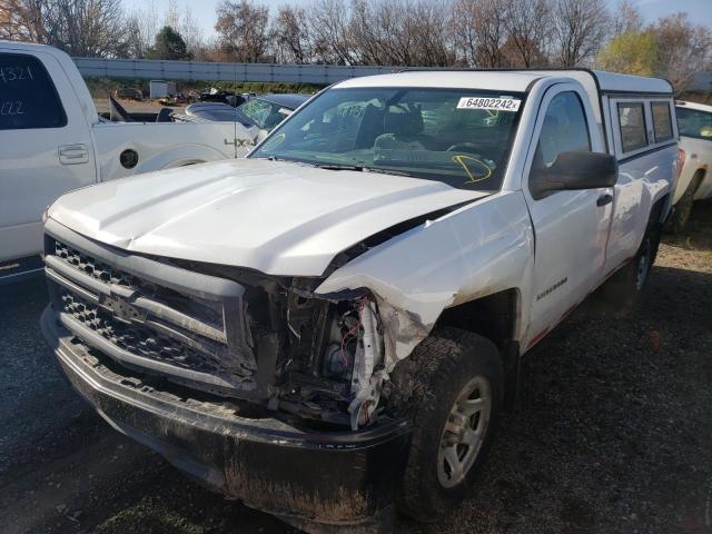 1GCNCPEHXEZ260817 - 2014 CHEVROLET 1500 SILVE WHITE photo 2