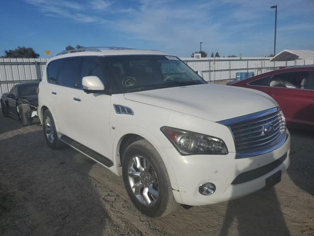 JN8AZ2NE4E9062597 - 2014 INFINITI QX80 WHITE photo 1