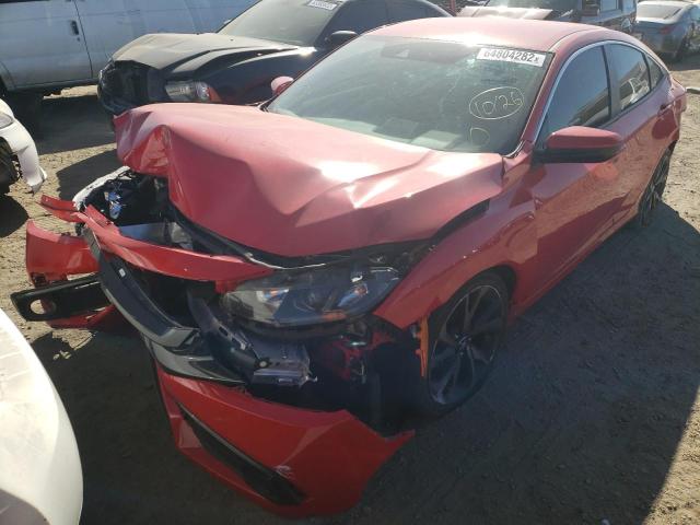 2HGFC2F81LH554398 - 2020 HONDA CIVIC SPOR 红色 照片 2