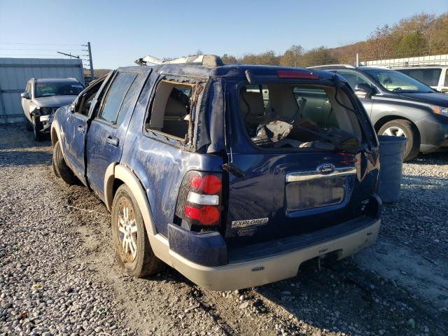 1FMEU64836UB34348 - 2006 FORD EXPLORER E BLUE photo 3