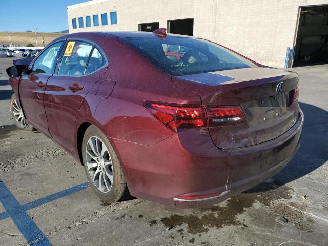 19UUB1F3XGA008678 - 2016 ACURA TLX BURGUNDY photo 3