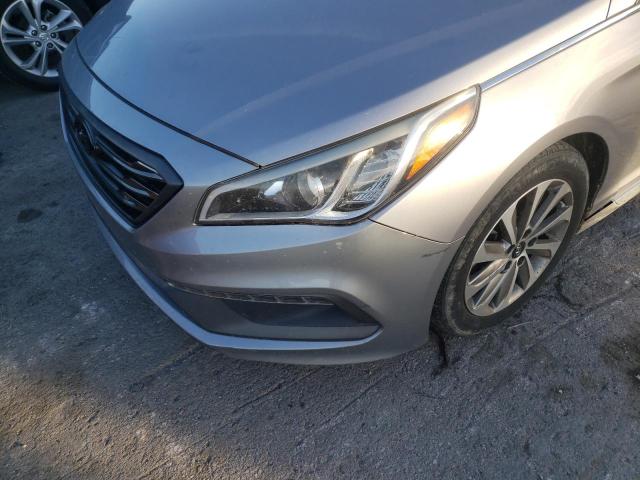 5NPE34AF7FH123572 - 2015 HYUNDAI SONATA SPO GRAY photo 9