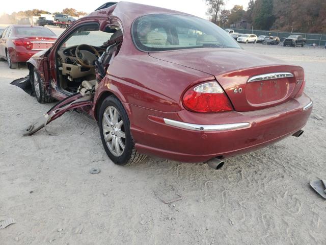 SAJDA01D0YGL67212 - 2000 JAGUAR S-TYPE MAROON photo 3