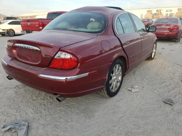 SAJDA01D0YGL67212 - 2000 JAGUAR S-TYPE MAROON photo 4