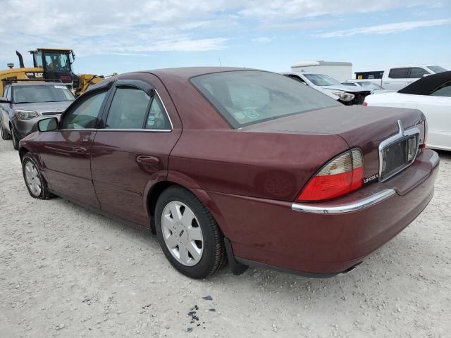 1LNHM86S54Y643574 - 2004 LINCOLN LS MAROON photo 2