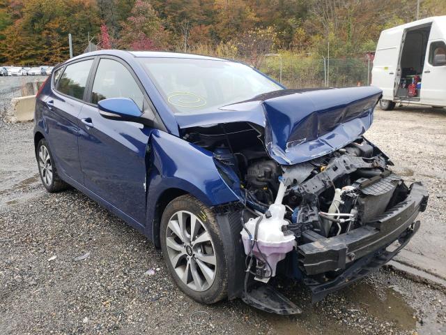 KMHCU5AE7GU274464 - 2016 HYUNDAI ACCENT SPO BLUE photo 1