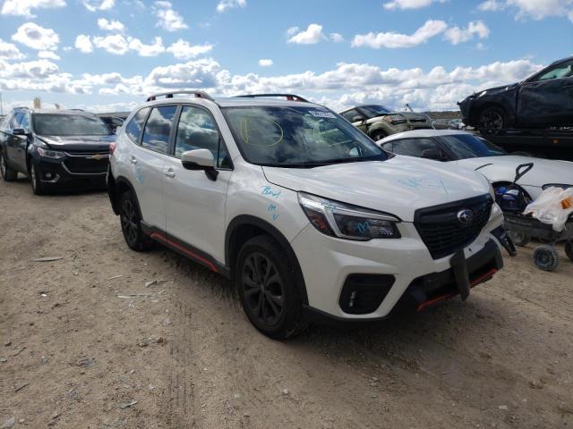 JF2SKALC9MH436109 - 2021 SUBARU FORESTER S WHITE photo 1