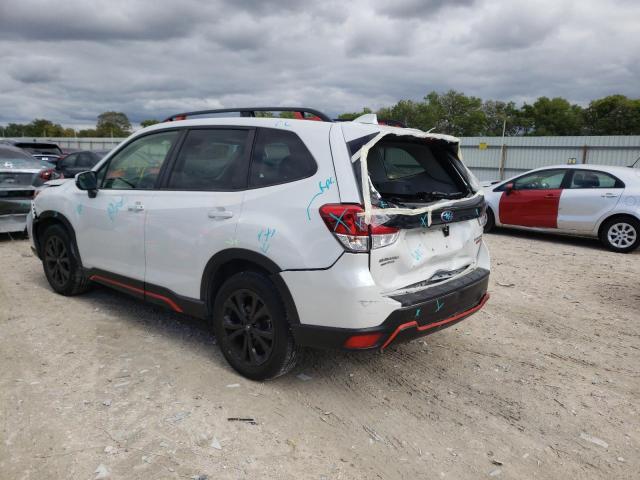 JF2SKALC9MH436109 - 2021 SUBARU FORESTER S WHITE photo 3