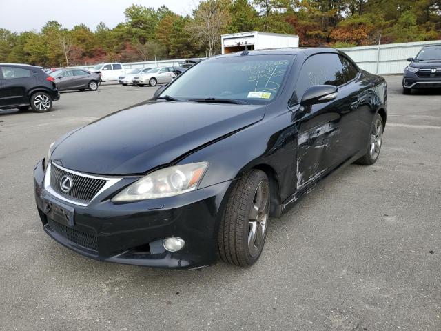 JTHFF2C2XB2519385 - 2011 LEXUS IS 250 BLACK photo 2