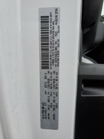 3C6TRVAG8JE110841 - 2018 RAM PROMASTER WHITE photo 10