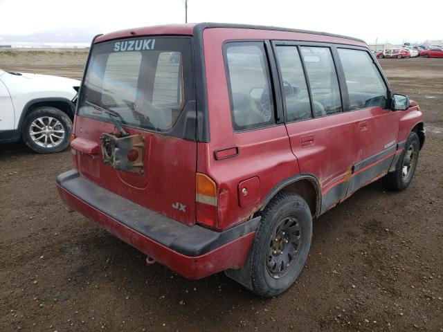 JS3TD01V4M4108004 - 1991 SUZUKI SIDEKICK J RED photo 4