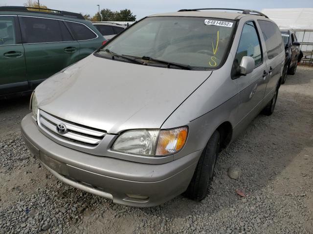 4T3ZF13C31U332271 - 2001 TOYOTA SIENNA LE TAN photo 2