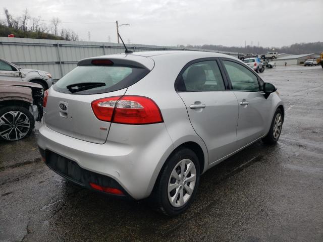 KNADM5A36C6027424 - 2012 KIA RIO LX SILVER photo 4