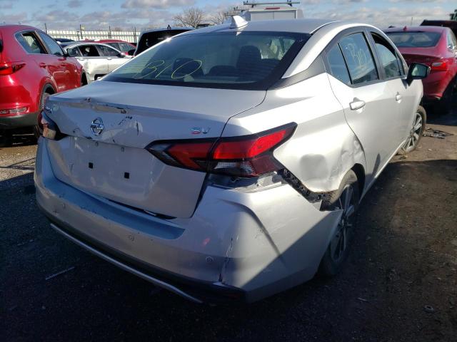 3N1CN8EV8ML883729 - 2021 NISSAN VERSA SV SILVER photo 3