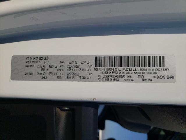 3C6TRVAG8HE547927 - 2017 RAM PROMASTER 白色 照片 10