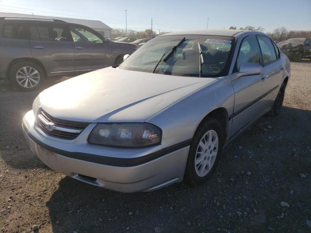 2G1WF52E049345452 - 2004 CHEVROLET IMPALA SILVER photo 2