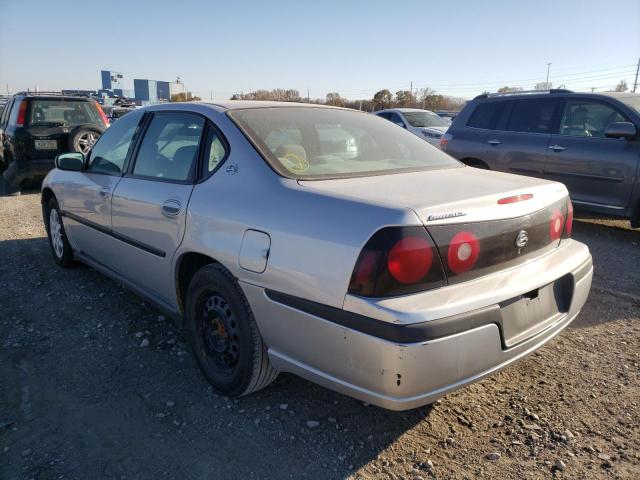 2G1WF52E049345452 - 2004 CHEVROLET IMPALA SILVER photo 3