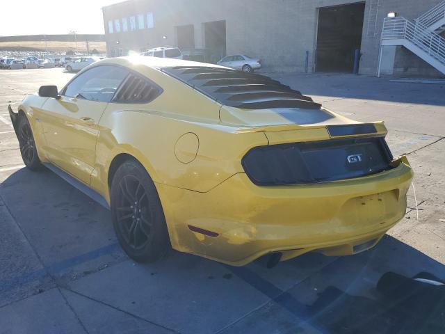 1FA6P8CF0G5311144 - 2016 FORD MUSTANG GT YELLOW photo 3
