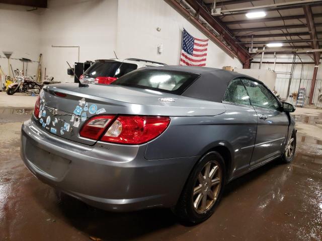 1C3LC65M48N243235 - 2008 CHRYSLER SEBRING LI GRAY photo 4