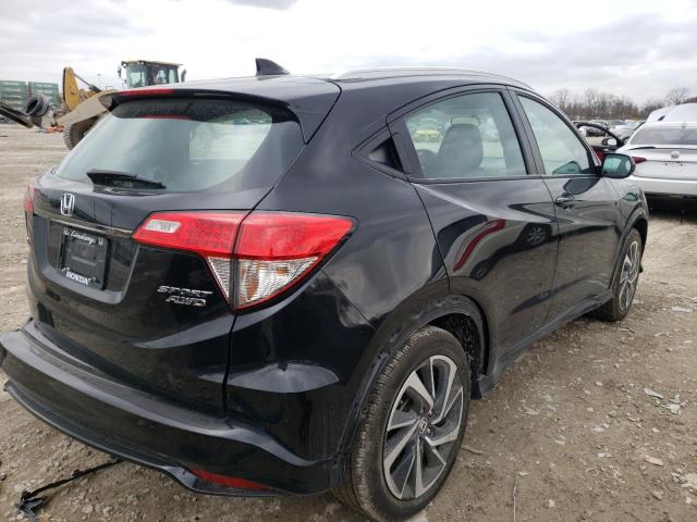 3CZRU6H17KG712980 - 2019 HONDA HR-V SPORT BLACK photo 4