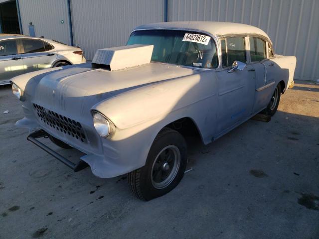 1VC55B083283 - 1955 CHEVROLET BEL AIR GRAY photo 2