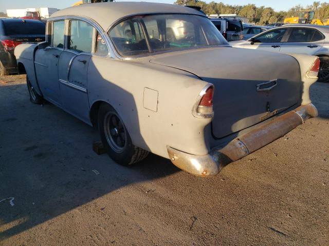 1VC55B083283 - 1955 CHEVROLET BEL AIR GRAY photo 3