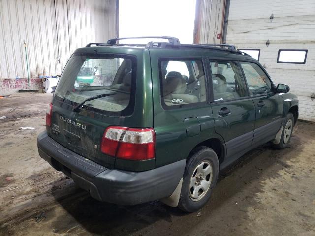 JF1SF63592H704614 - 2002 SUBARU FORESTER L GREEN photo 4