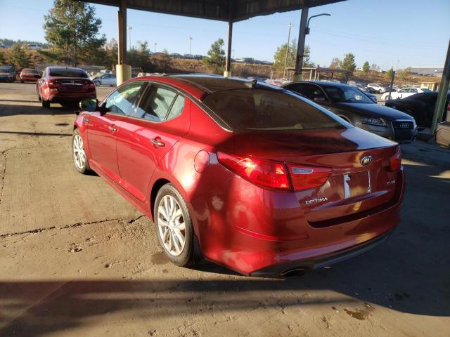 5XXGN4A78EG351277 - 2014 KIA OPTIMA EX RED photo 3