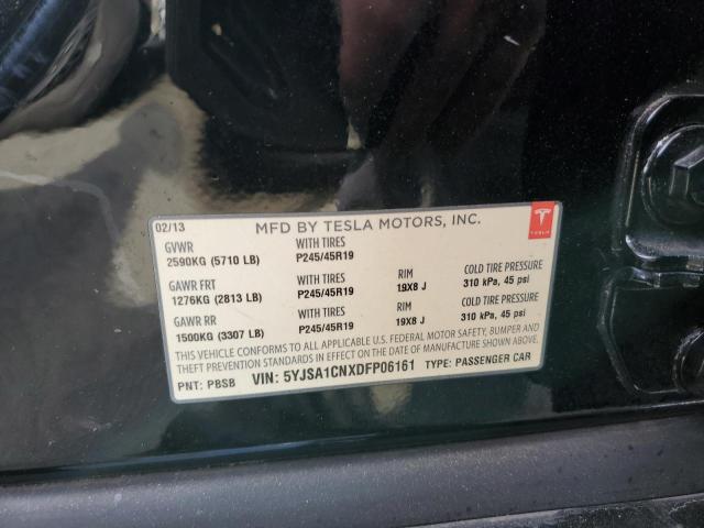 5YJSA1CNXDFP06161 - 2013 TESLA MODEL S Սև լուսանկար 10