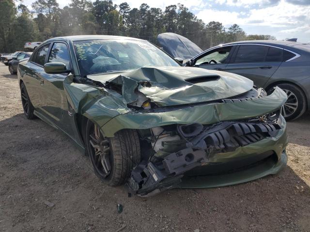 2C3CDXGJXLH141249 - 2020 DODGE CHARGER SC GREEN photo 1