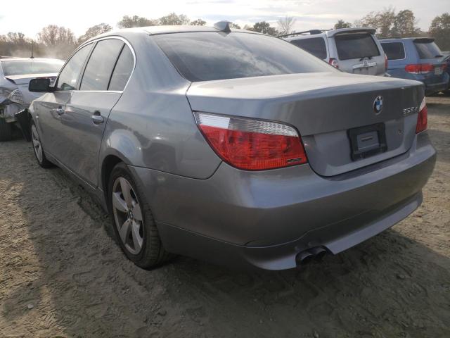 WBANF33567CW69182 - 2007 BMW 525 XI SILVER photo 3