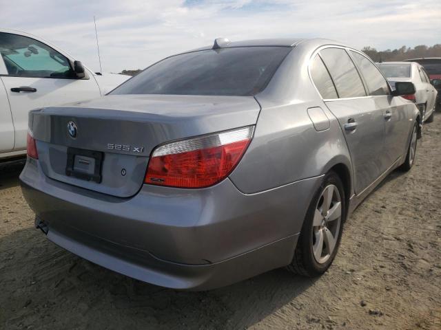 WBANF33567CW69182 - 2007 BMW 525 XI SILVER photo 4