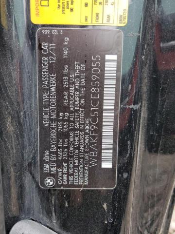 WBAKF9C51CE859055 - 2012 BMW 335 XI BLACK photo 10